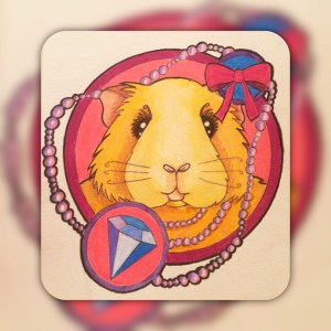 Squidgypigs - Guinea Pig Art - Marilyn