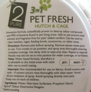 2Pure Pet Fresh Cage And Hutch Cleaner Review