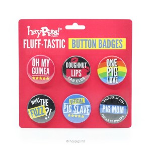 Haypigs Fluff-Tastic Button Badges Review